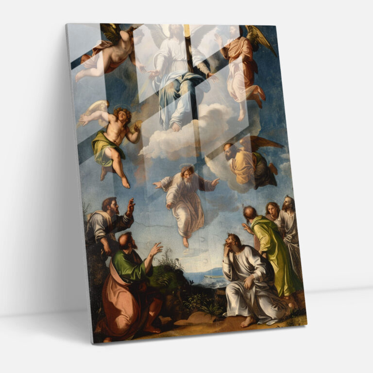 Raffaello Sanzio Biblikal Cam Tablo - Ev Dekorasyonu ve Modern Sanat