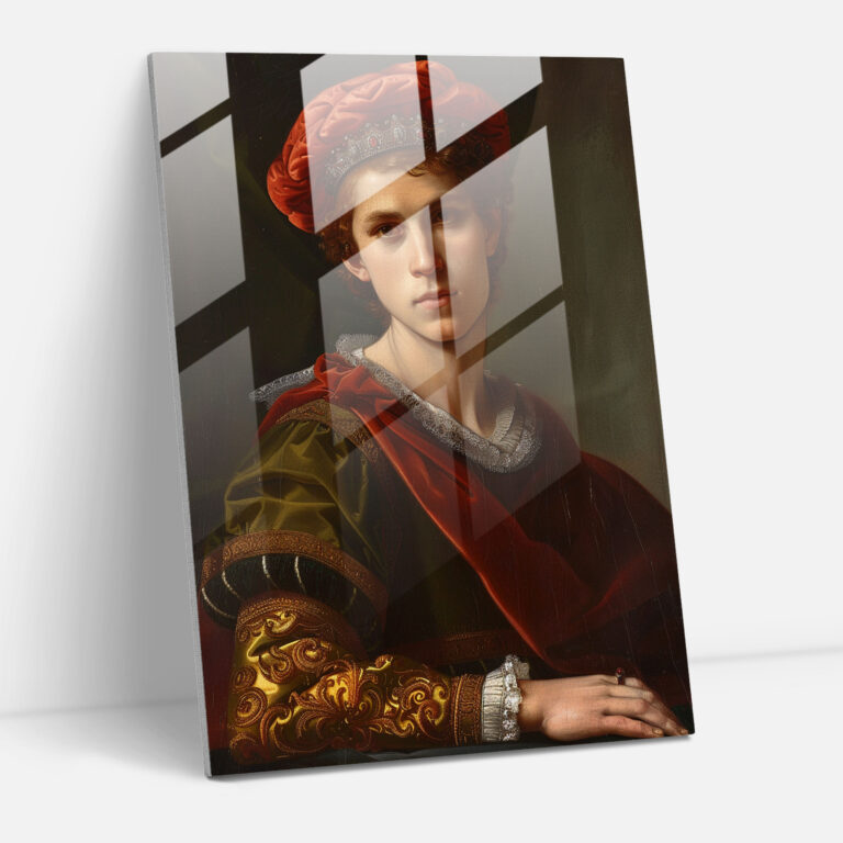 Raffaello Sanzio Portre Tablo Cam Dekorasyon - Raffaello Sanzio Portre Resim