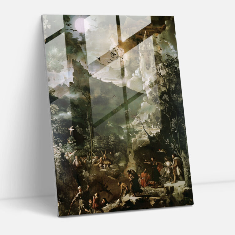 Raffaello Sanzio Cam Tablo Sanatı - Modern Sanat Duvar Dekorasyonu Cam Tablo