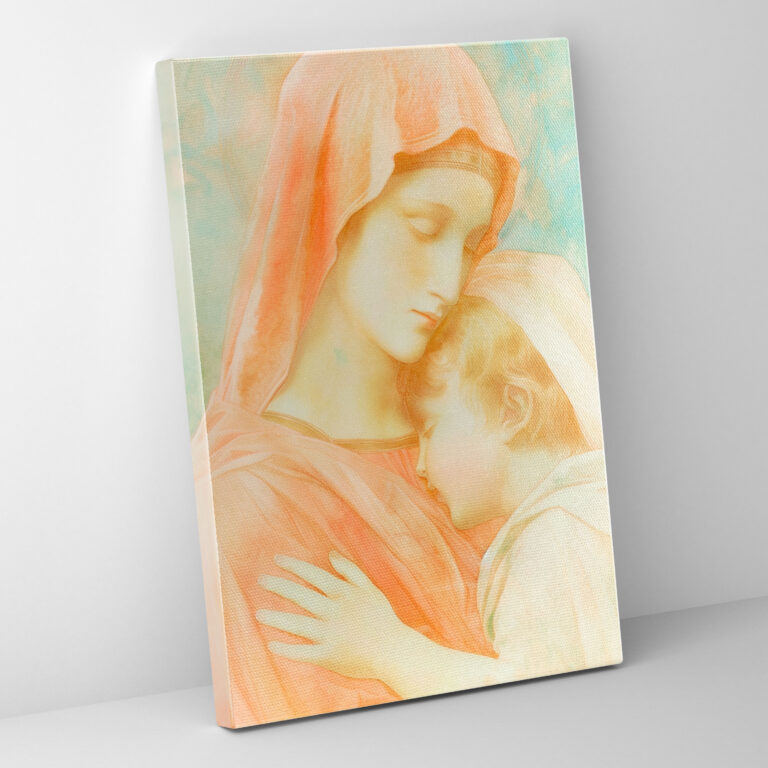 Madonna ve Çocuk Kanvas Tablo - Raffaello Sanzio Ev Dekorasyonu Duvar Sanatı