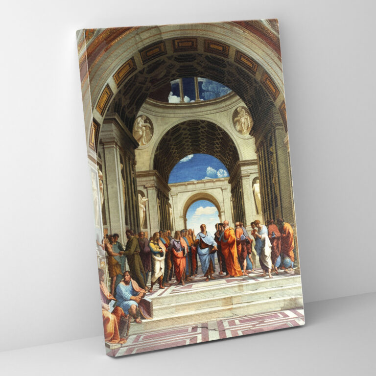 Athena Okulu Kanvas Tablo - Raffaello Sanzio Duvar Dekorasyonu Ev Dekorasyonu