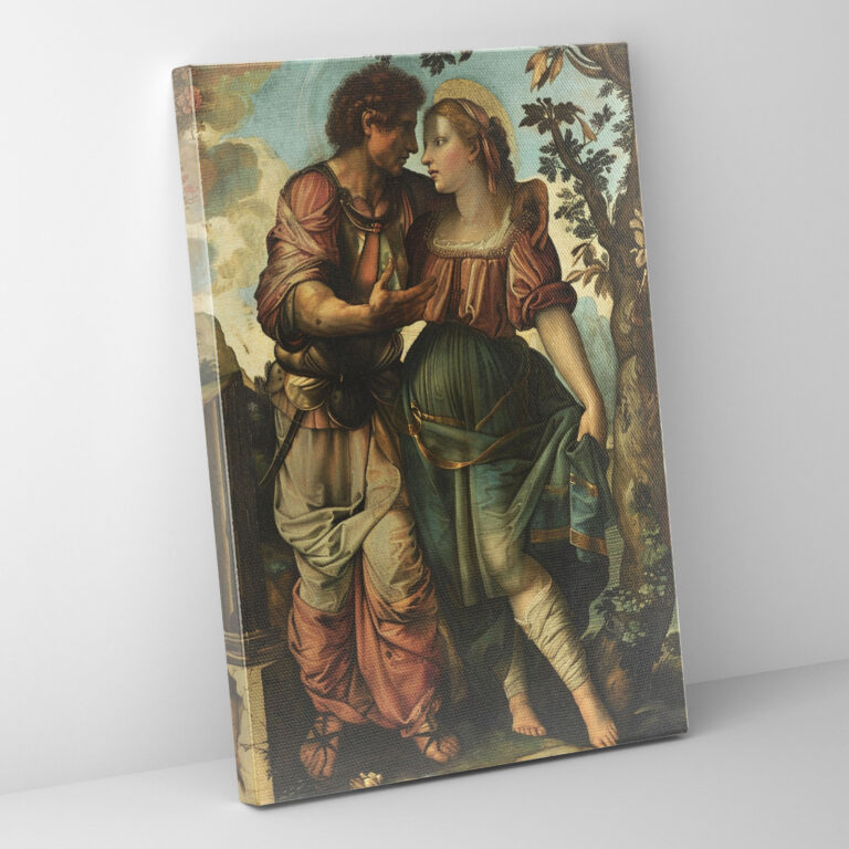 Romantik Raffaello Sanzio Tuval Duvar Sanatı - Ev Dekorasyonu Tuval Baskı Kanvas