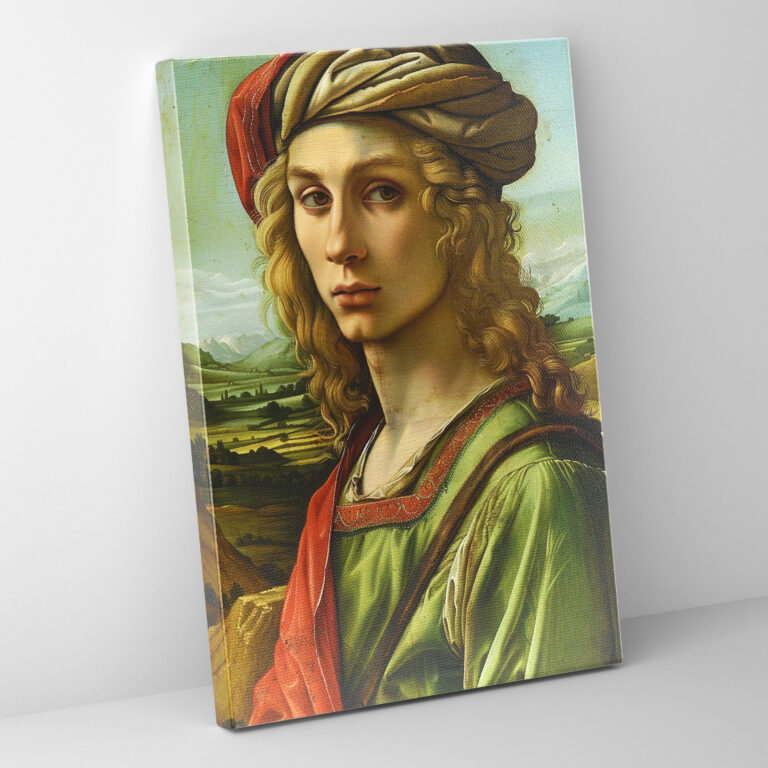 Raffaello Sanzio Portre Kanvas Tablo - Genç Bir Adam Portresi - Ev Dekorasyonu için Raffaello Sanzio Kanvas Tablo