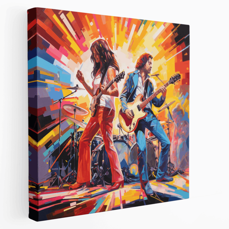 Pop Art Rock Konseri Kanvas Tablo