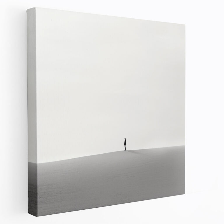 Reddedilme Temalı Minimalist Kanvas Tablo - Duvar Sanatı Minimalist Kanvas Tablo