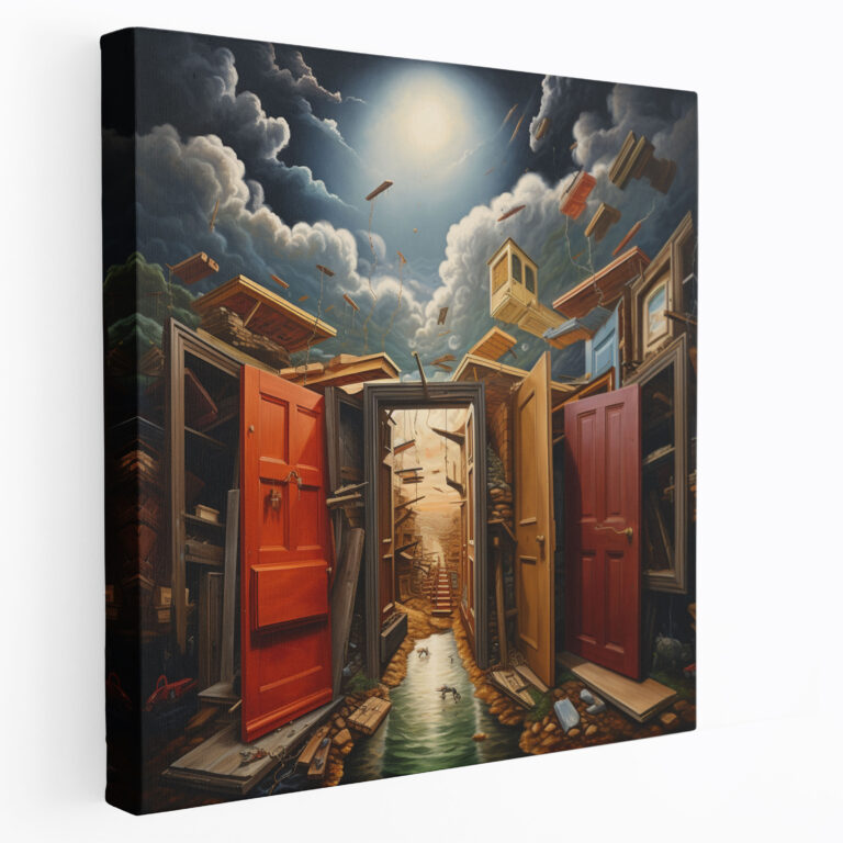 Reddedilme Temalı Kanvas Tablo - Ev Dekorasyonu Surrealist Resim