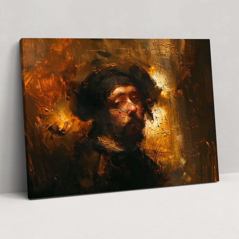 Renkli Duvar Dekorasyonu - Rembrandt Kanvas Tablo Duvar Sanatı Ev Dekorasyonu