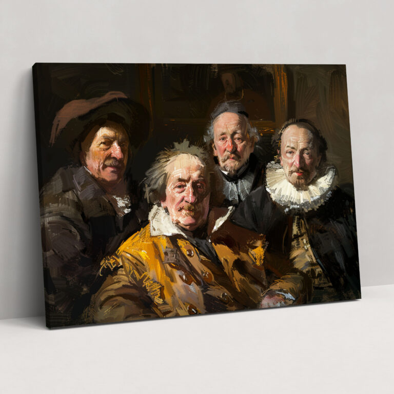 Rembrandt Kanvas Tablo Duvar Sanatı - Ev Dekorasyonu için Rembrandt Kanvas Tablo