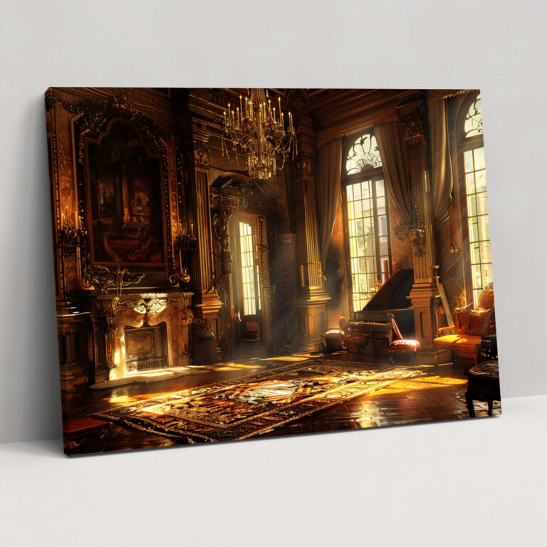 Rembrandt Kanvas Tablo - Barok İç Mekan Duvar Sanatı