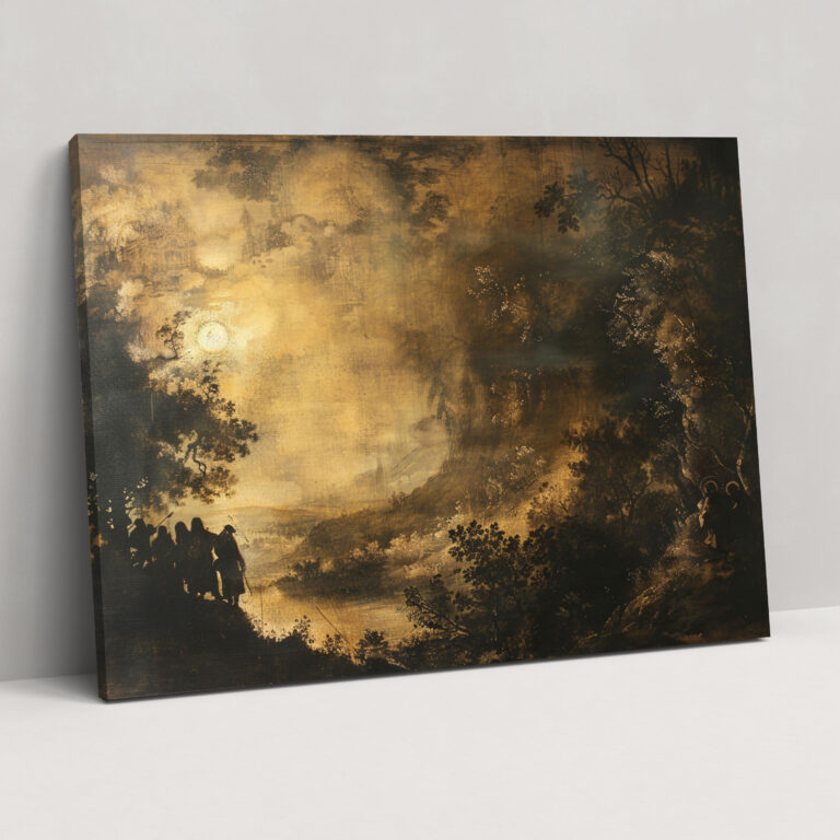Rembrandt İncil Sahnesi Duvar Dekorasyonu - Ev Dekorasyonu Kanvas Tablo Sanatı