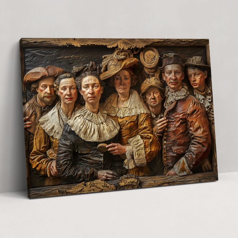 Rembrandt Duvar Sanatı Kanvas Tablosu - Ev Dekorasyonu Duvar Dekorasyonu