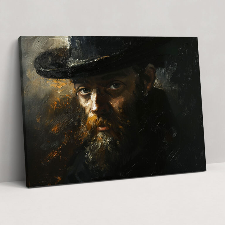 Rembrandt Kanvas Tablo - Klasik Öz Portre - Ev Dekorasyonu Duvar Dekorasyonu