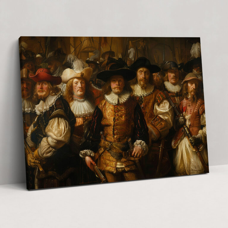 Rembrandt Duvar Dekorasyonu - Merak Uyandıran Tarihi Tablo - Kanvas Tablo Duvar Dekorasyonu.