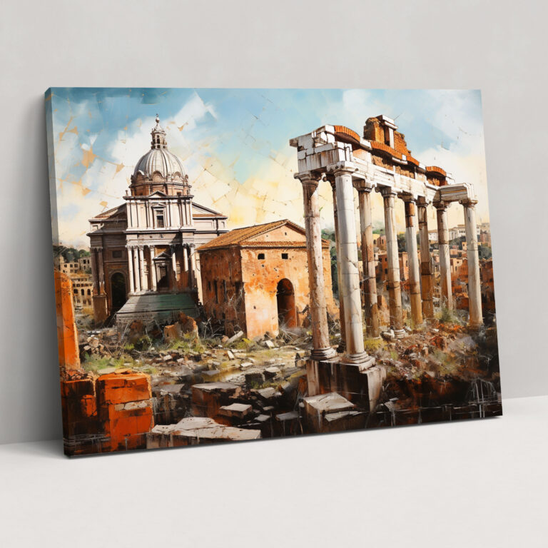 Roma Çağdaş Kanvas Tablo - Roma Kanvas Roma Forumu
