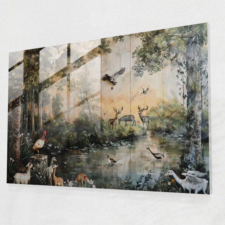 Rokoko Tarzı Tablo Duvar Dekorasyonu - Kanvas Tablo Cam Tablo Modern Sanat