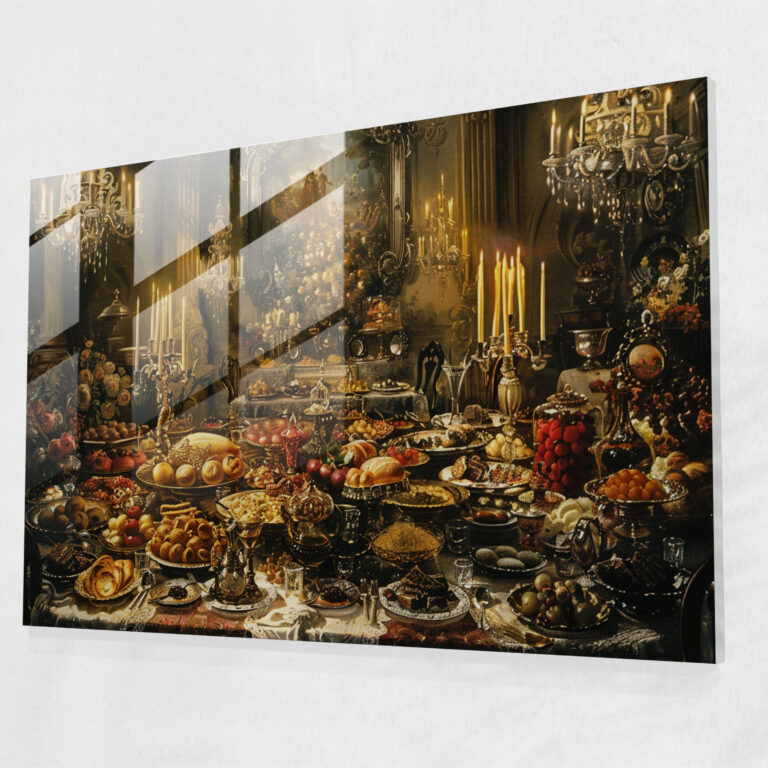 Rokoko Tarzı Resim Duvar Dekorasyonu - Kanvas Tablo Ev Dekorasyonu Modern Sanat