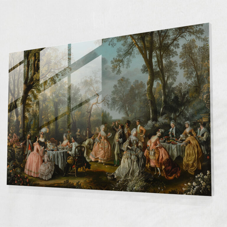 Rokoko Tarzı Tablo Ev Dekorasyonu - Modern Sanat Cam Tablo