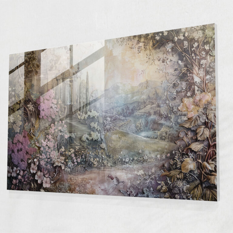 Rokoko Tarzı Resim Modern Sanat - Kanvas Tablo Cam Tablo Modern Sanat