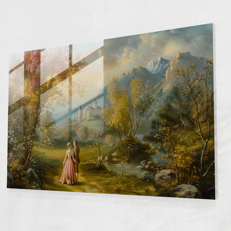 Rokoko Tarzı Tablo Ev Dekorasyonu - Modern Sanat ve Ev Dekorasyonu İçin Rokoko Tarzı Kanvas Tablo