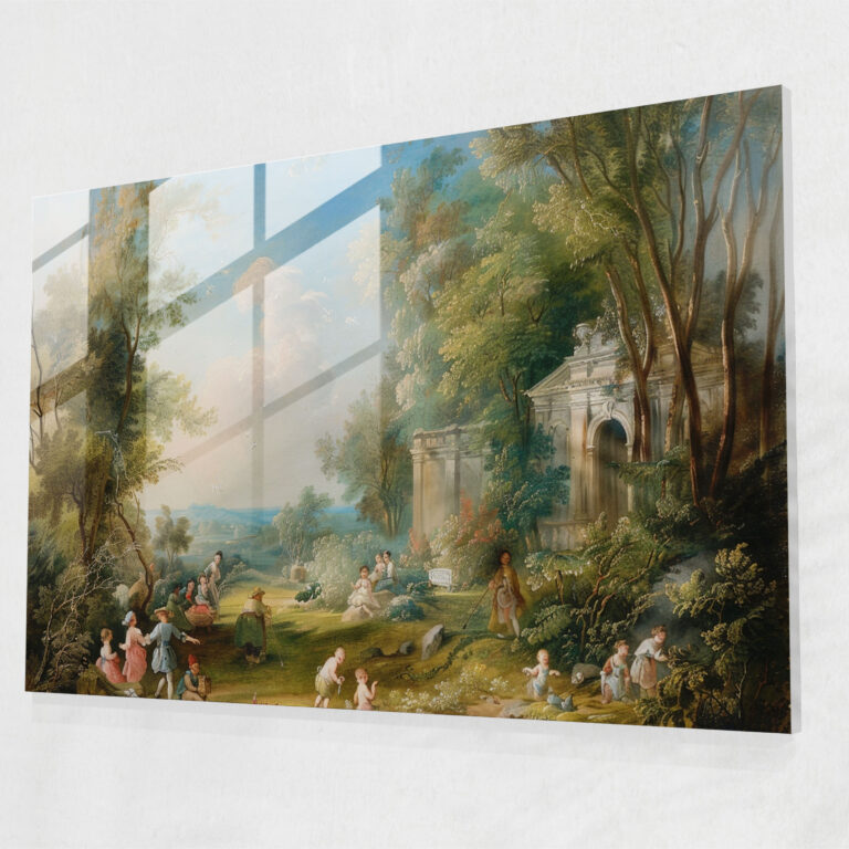 Rokoko Tarzı Resimli Cam Ev Dekorasyonu - Rokoko tarzı resim cam ev dekorasyonu duvar dekorasyonu modern sanat