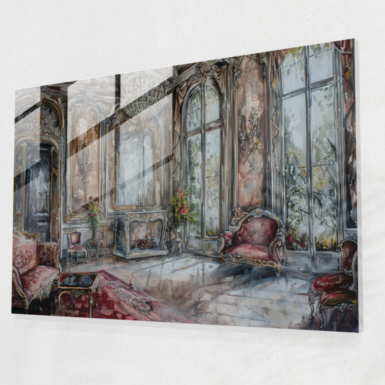 Rokoko Tarzı Resimli Ev Dekorasyonu - Modern Sanat Ev Dekorasyonu için Rokoko Tarzı Tablo