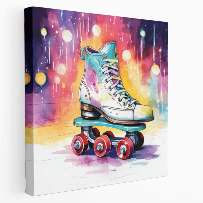 Retro Roller Disco Kanvas Tablo