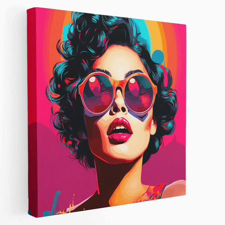 Retro Pop Art Kanvas Tablo Baskısı