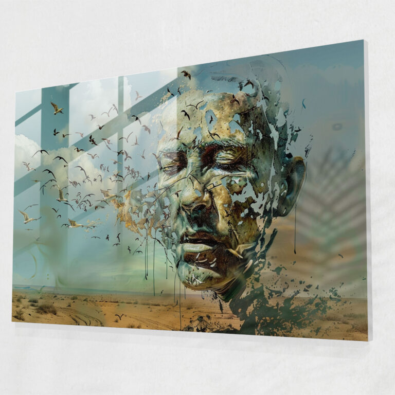 Salvador Dali'nin Sürrealizm Başyapıtı Modern Sanat - Salvador Dali Modern Sanat Cam Duvar Tablosu Cam Tablo