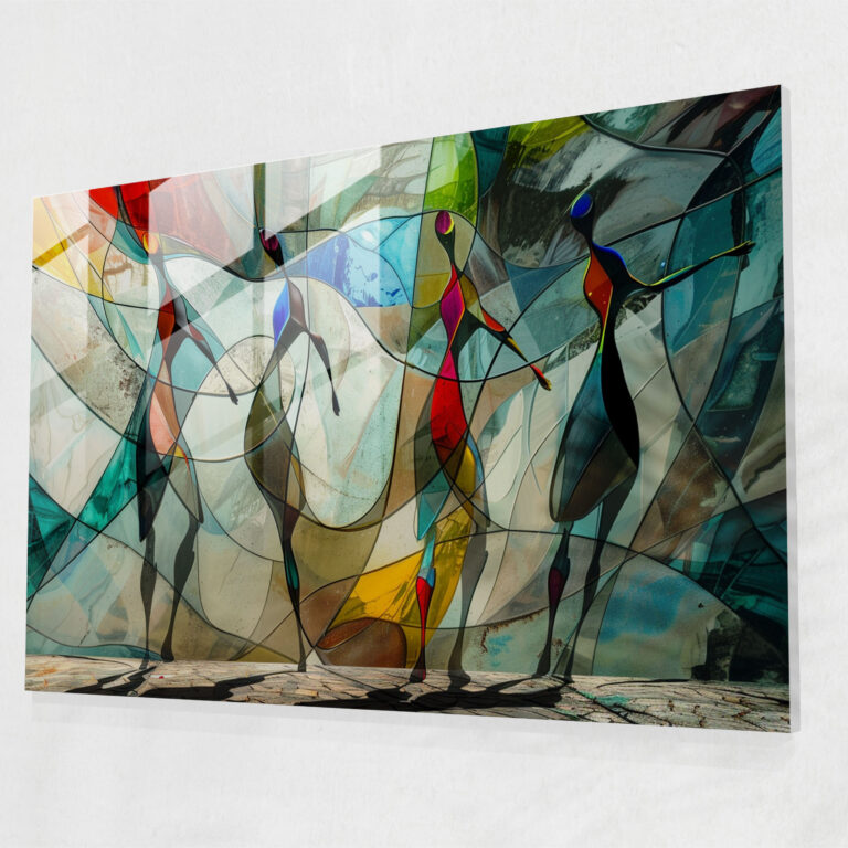 Sürükleyici Salvador Dali Cam Tablo Sanatı - Modern Sanat Ev Dekorasyonu
