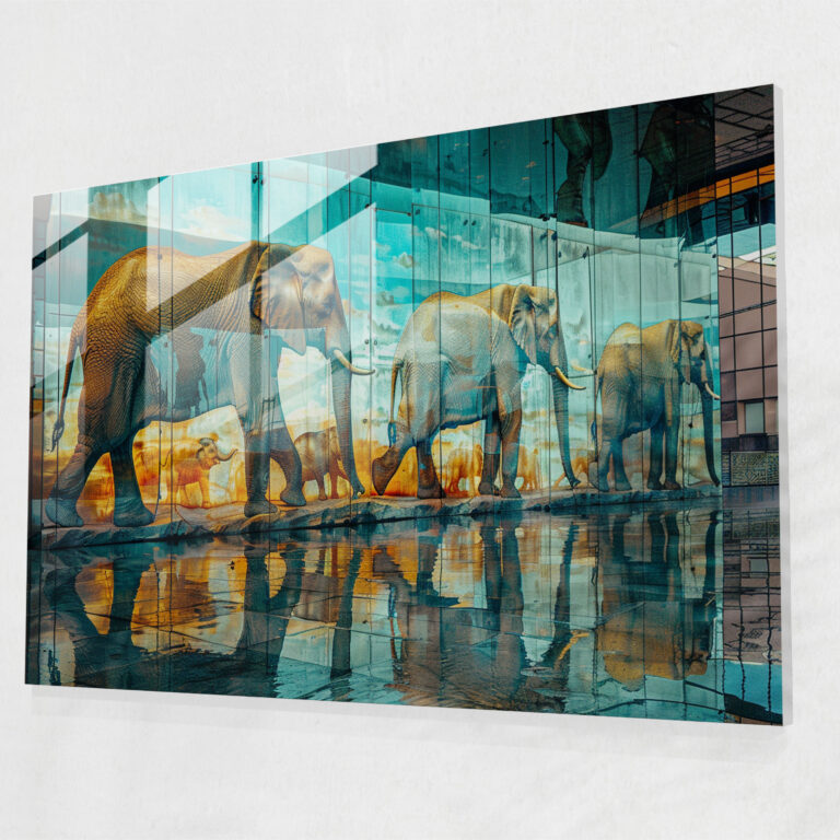 Fil Cam Tablo Sanatı - Salvador Dali Duvar Dekorasyonu Modern Sanat