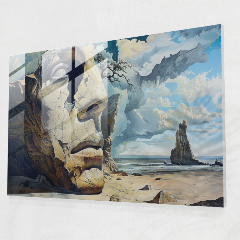 Sürreal Doğa Cam Tablo - Salvador Dali Cam Sanatı Salvador Dali