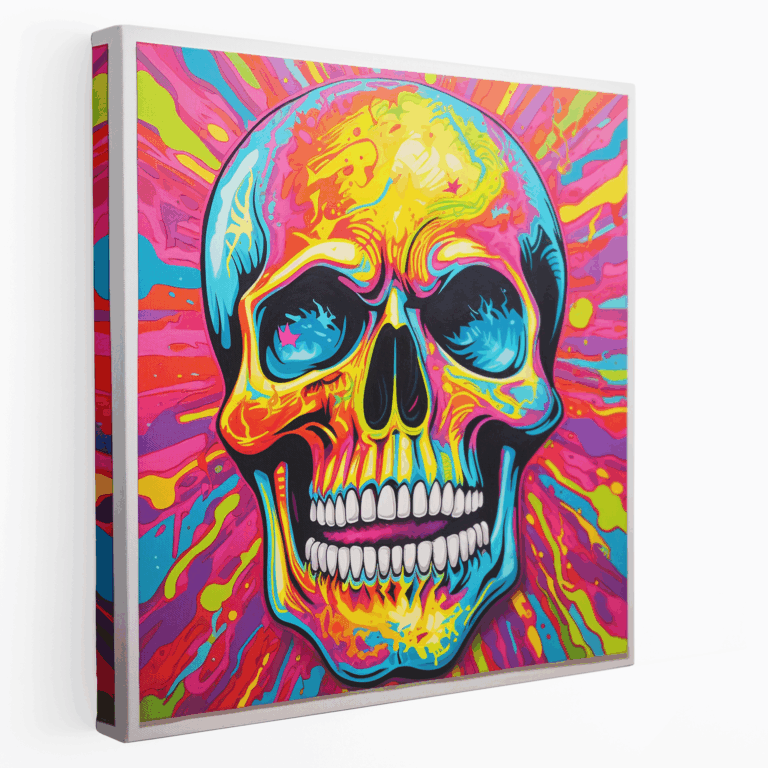 Pop Art İskelet Kanvas Tablo