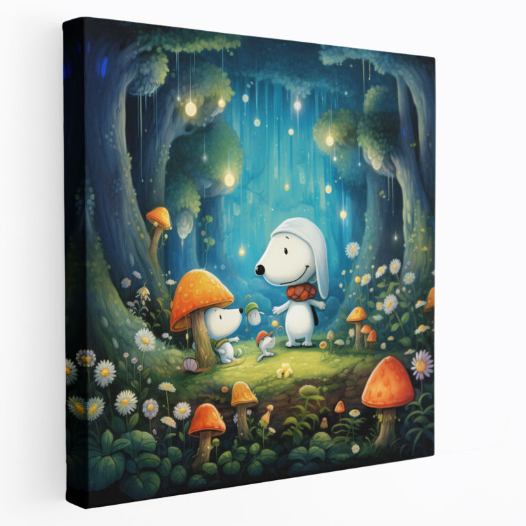 Snoopy Komik Kanvas Tablo - Ev Dekorasyonu ve Duvar Sanatı