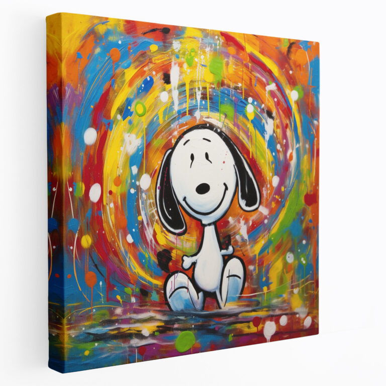 Snoopy Kanvas Tablo - Etkileyici Tasarım Canlı Renkler