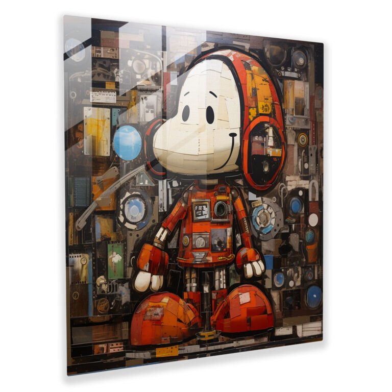 Snoopy Koleksiyonu Cam Tablo Baskı - Modern Sanat Cam Sanat