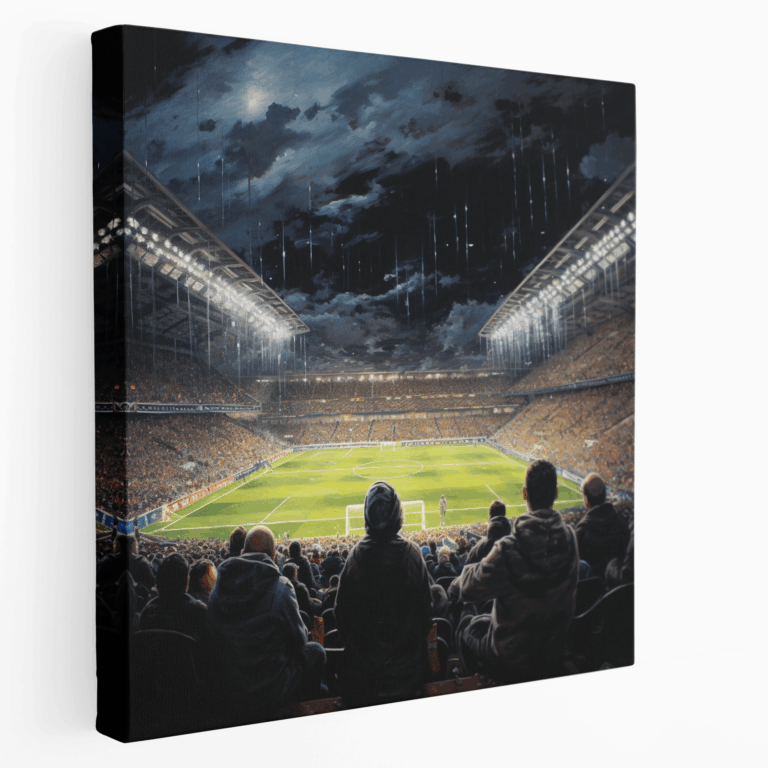 Yoğun Futbol Maçı Kanvas Tablo