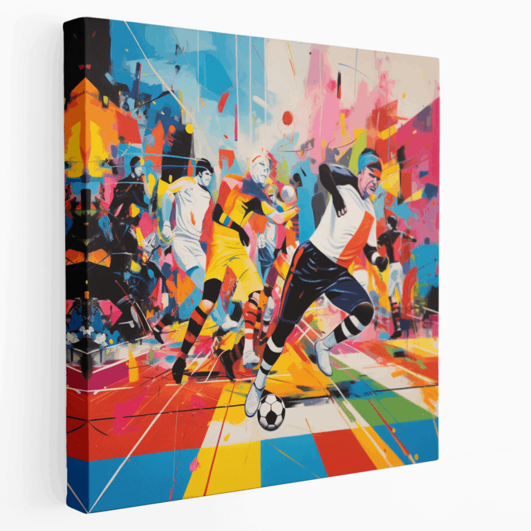 Pop Futbol Kanvas Tablo Baskı