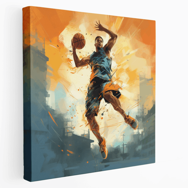 Modern Basketbol Oyuncusu Kanvas Tablo
