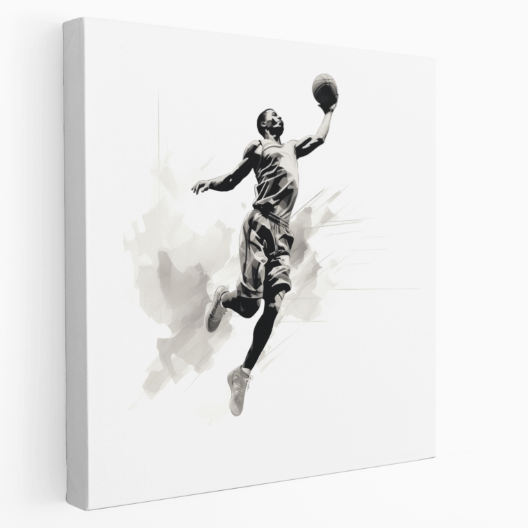 Basketbol Smaç Şutu Kanvas Tablo