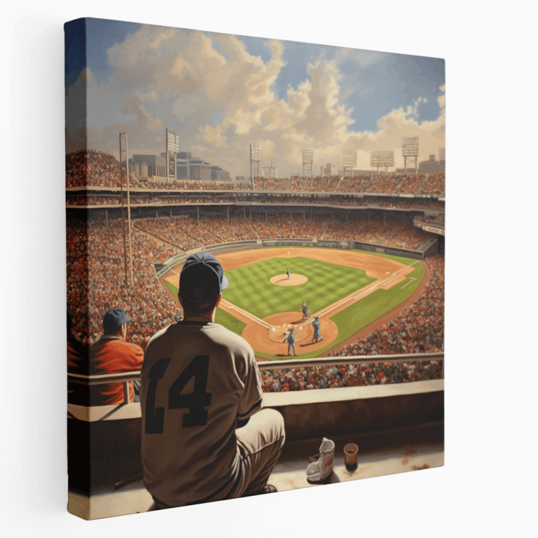 Nostaljik Baseball Kanvas Tablo