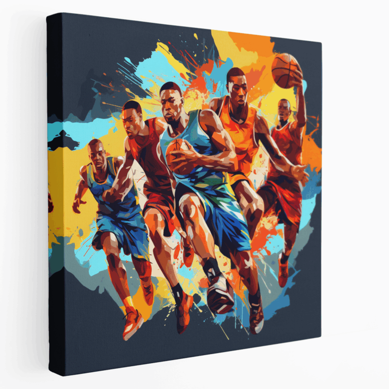 Pop Art Basketbol Kanvas Tablo