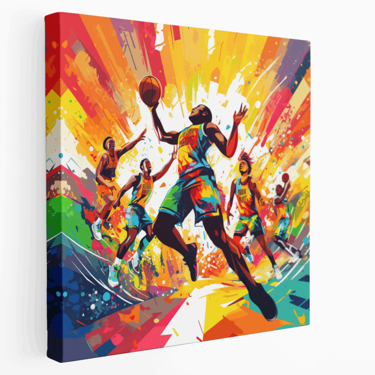 Pop Art Basketbol Kanvas Tablosu