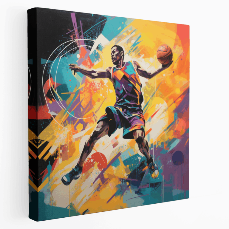 Canlı Basketbol Oyuncusu Kanvas Tablo