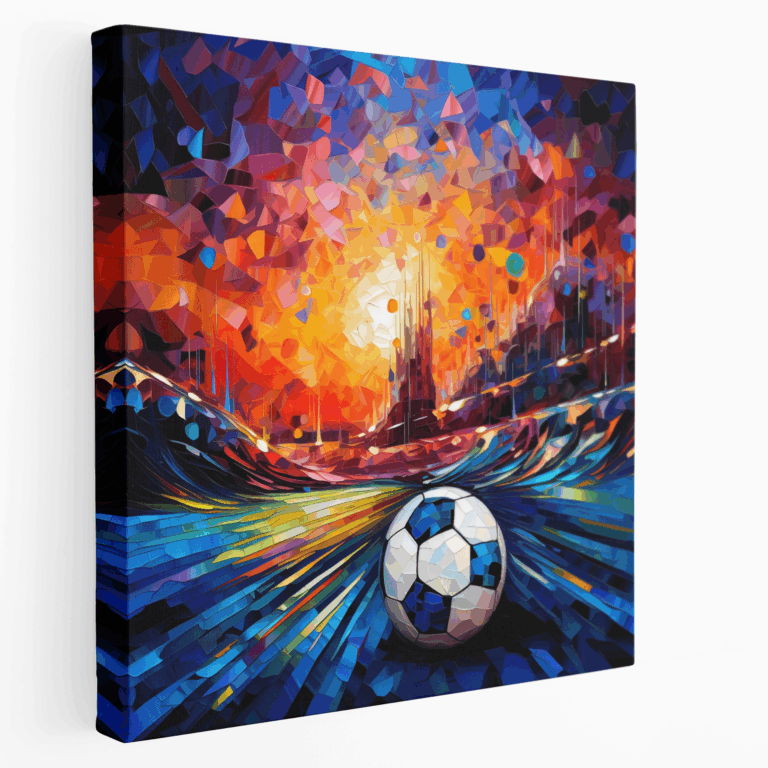 Futbol Mozaik Kanvas Tablo