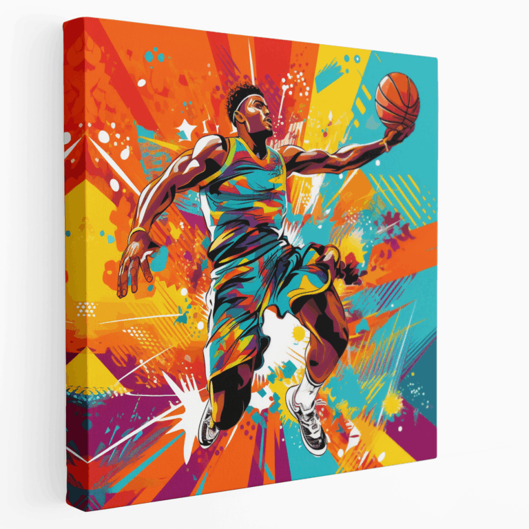 Pop Art Basketbol Oyuncusu Kanvas Tablo