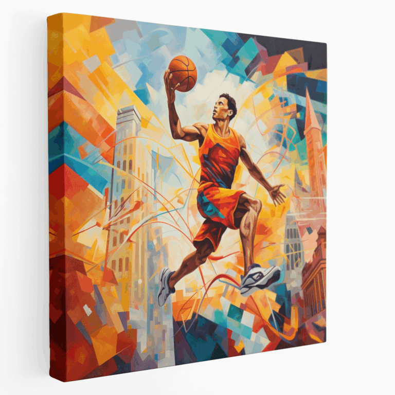 Şehir Basketbol Hayalleri Kanvas Tablo