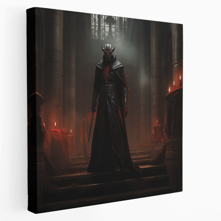 Darth Maul Gotik Şato Kanvas Tablo