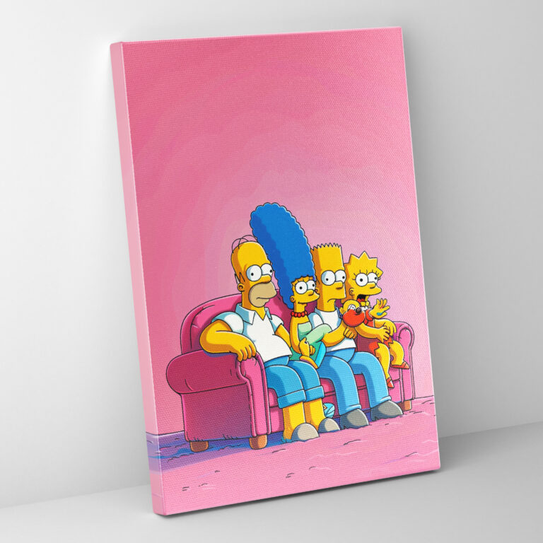 The Simpsons Çizgi Film Tarzı Kanvas Tablo - Canlı Renkler