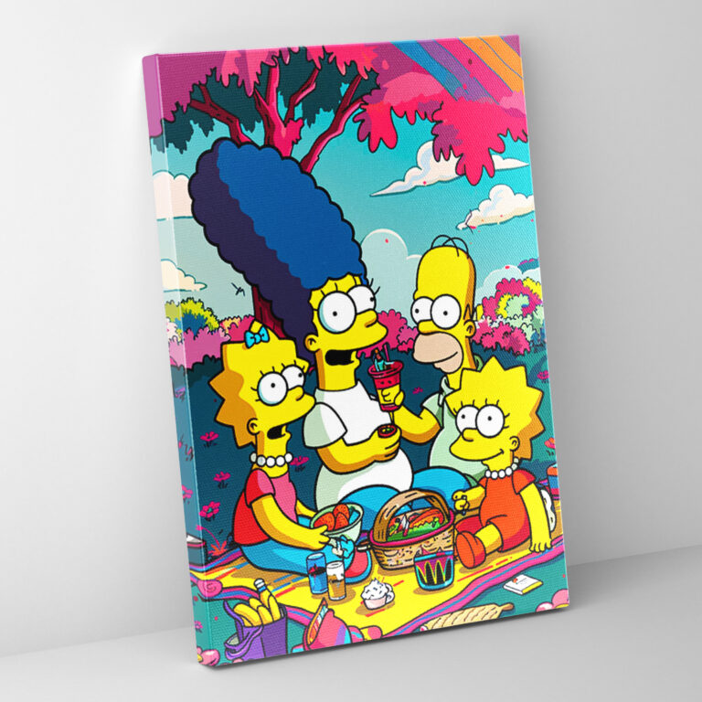 The Simpsons Pop Art Kanvas Tablo - Pop Art Duvar Sanatı Duvar Dekorasyonu