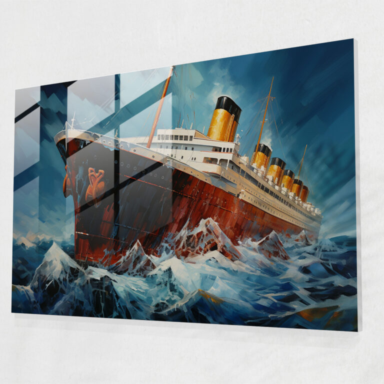 Titanic Cam Tablo - Modern Sanat Duvar Dekorasyonu Ev Dekorasyonu